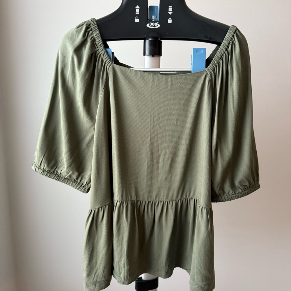 Olive Green Women's Top